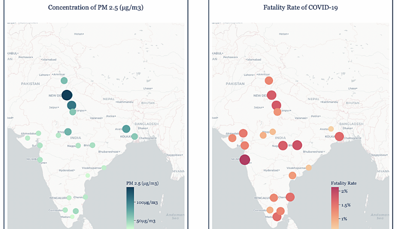 Picture This: Air pollution affecting Covid fatality in India?